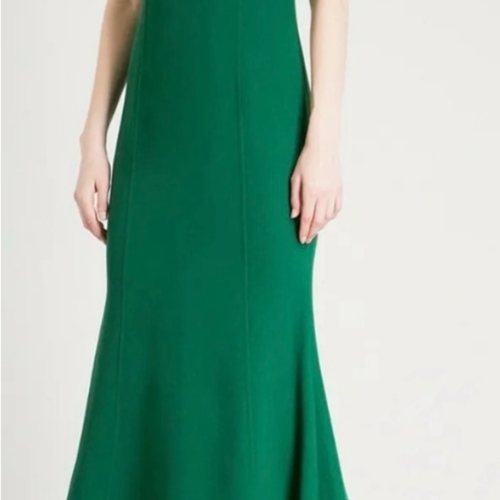 Oscar de la Renta Green Sheath Dress for Wedding Guests - Picture 3 of 12